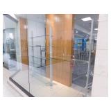 Display rack with glass shelves, 16x120x85