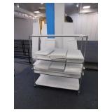 Wire cart, 22x48x56 (no contents)