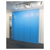 (2) Wall with vertical slat wall, 108x119