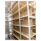 Shelves double sided with ladder, 24x122x143