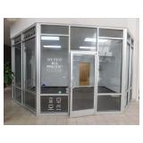 Store front with glass door, 360x120 (30