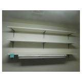 3 wooden shelves, 11x72