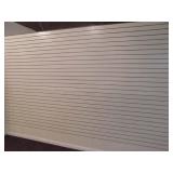 Slat wall, Approx. 80 ft x 8 ft
