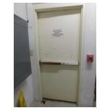 Emergency exit steel door, 35.5x83