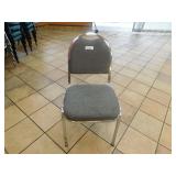 Gray stackable chairs  (YOUR BID TIMES 5)