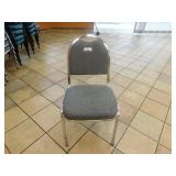 Gray stackable chairs  (YOUR BID TIMES 5)