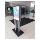 30"wX65"h Dbl Sided Advertising Stand