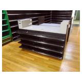 Counter/shelves/slat wall, 28x73.5x40