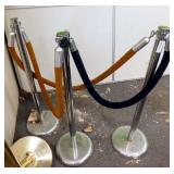 (3) Chrom Crowd Control Barriers