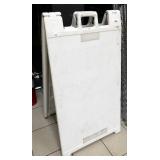 Plastic A frame sign