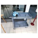 Metal cart on wheels, 16x30x31