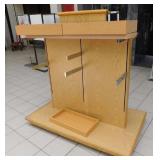 Rolling Merchandise Display-36X60X60h