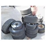 Assorted Lawn Mower Tires and Rims