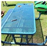 Metal Picnic Table (Missing One Bench)