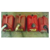 (4) GAS CANS
