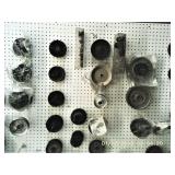 OVER 100 PULLEYS ON PEGBOARD