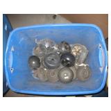 Blue Tote w/ assorted deck wheels