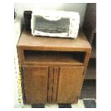 Microwave Cart w/ Toaster Oven