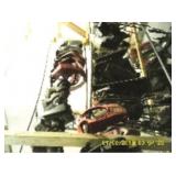 1 WOODEN RACK WITH BLOWHAUSEN PARTS