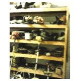 WOODEN SHELF A (8FTX8FTX2FT) w/ contents