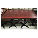 48" X 30" Black/Cherry Reversable Table-NEW