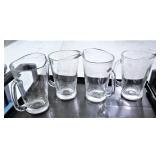 4 Glass Pitchers