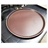(4) 14" Waitress Trays (Brown)-NEW