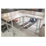 "L" Shaped Dish Table-62" X 59"