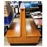 Wooden 48" Double Sided Booth Seat