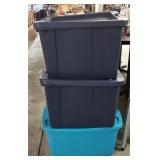 (3) Storage Tubs with Lids