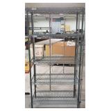 Green Epoxy 5 Shelf Wire Rack-36" X 18"
