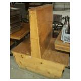 Wooden 30" Double Sided Booth Seat