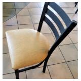 DINING CHAIR, WELDED METAL (your bid times 14)
