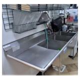 SS 3 COMPARTMENT SINK, 27 X 96, FAUCET