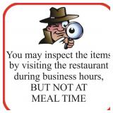 Inspecting the items