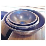 (6) Various Sized SS Mixing Bowls