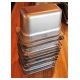 (10) Ninth Size 4" SS Pans