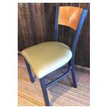 Dining Chair-Metal/Olive Green