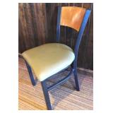 Dining Chair-Metal/Olive Green