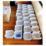 (28) Ceramic Sugar Packet Caddies