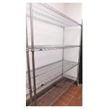 Chrome Metro 24"x60x74"t 4 Shelves