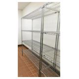 Chrome Metro 24"x60x74"t 4 Shelves