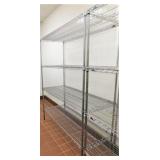 Chrome Metro 21"x60x74"t 4 Shelves