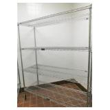 Chrome Metro 21"x60x74"t 4 Shelves