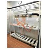 16"x79" 3 Shelf Aluminum Keg Rack