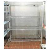 Chrome Metro 21"x60x74"t 4 Shelves