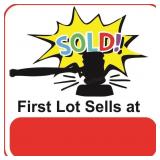 First lot sells at Noon on Wed., March 25