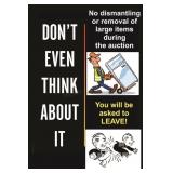 No removal during the auction