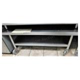 SS EQUIPMENT TABLE, 30 X 48, WHEELS