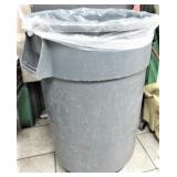 LARGE TRASH CAN AND DOLLY